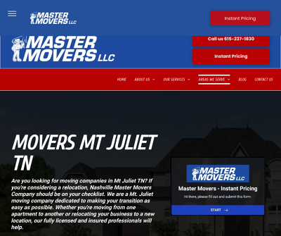 Master Movers Mt Juliet