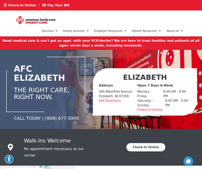 AFC Urgent Care Elizabeth
