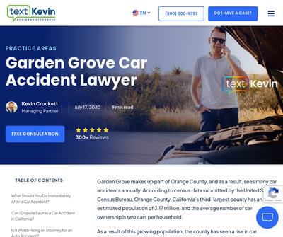 Text Kevin Accident Attorneys