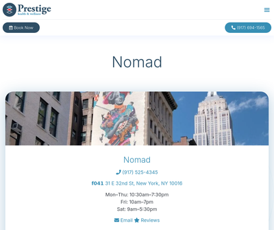 Prestige Health and Wellness - Nomad