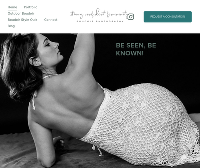 Strong Confident Femininity Boudoir Photography