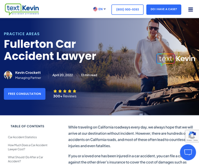 Text Kevin Accident Attorneys