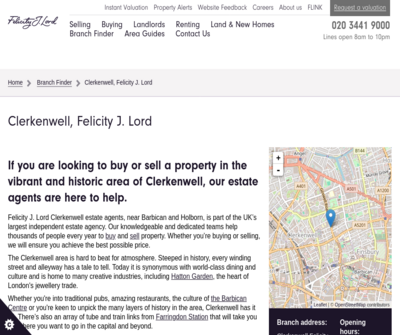 Felicity J. Lord Estate Agents Clerkenwell