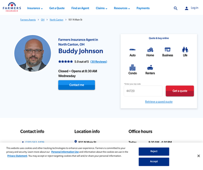 Farmers Insurance - Buddy Johnson