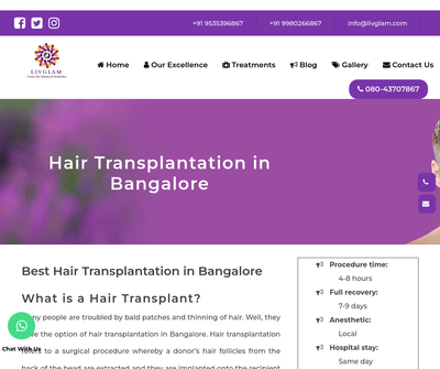 Hair Transplant in Bangalore