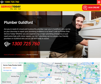 Service Today Plumber Guildford
