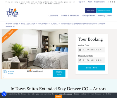 InTown Suites Extended Stay Denver CO - Aurora Havana St.