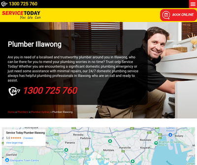 Service Today Plumber Illawong