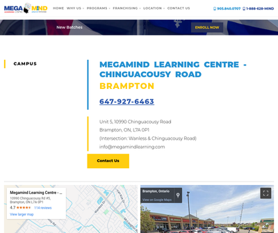 Megamind Learning Centre - Chinguacousy Road