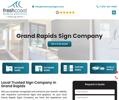 Full-service sign companies in Spring Lake, Michigan
