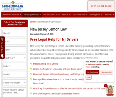 Kimmel & Silverman PC, New Jersey Lemon Law Firm
