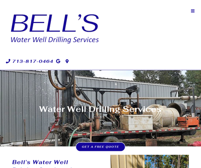Bell's Water Well Drilling Services