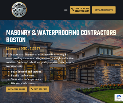 StoneBase Masonry & Waterproofing