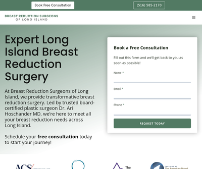 Breast Reduction Surgeons of Long Island