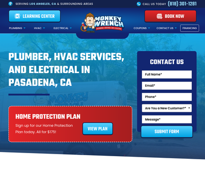  Monkey Wrench Plumbing, Heating, Air & Electric
