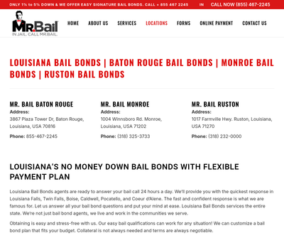 Mr Bail Baton Rouge and East Baton Rouge Parish