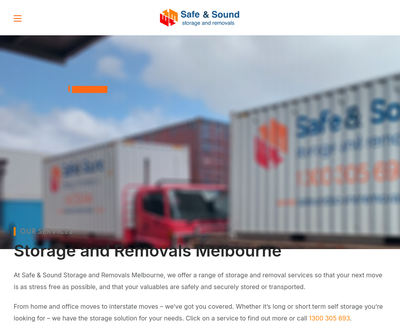 Safe & Sound Storage and Removals