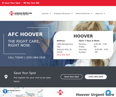 AFC Urgent Care Hoover