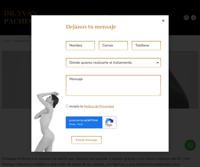 Operación aumento de pecho Las Palmas