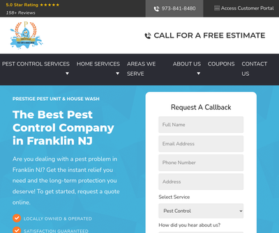 Prestige Pest Unit & House Wash
