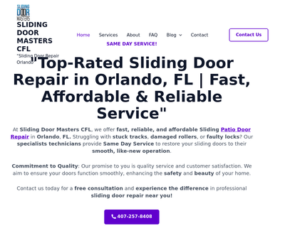 Sliding Door Masters Cfl