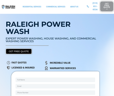 Raleigh Power Wash