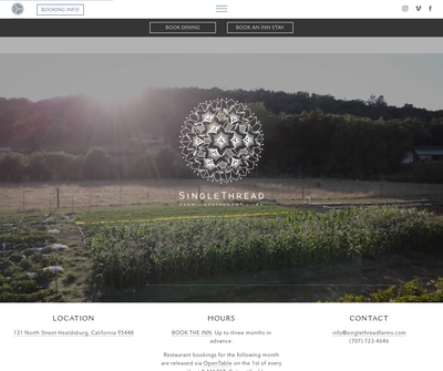 SingleThread Farm - Restaurant - Inn