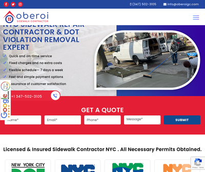 Oberoi Sidewalk Contractor