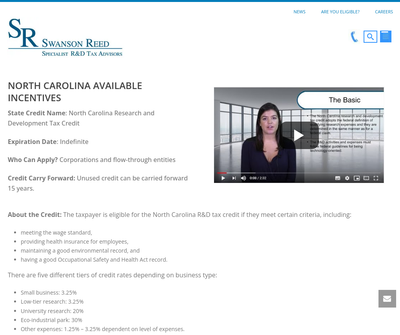 Swanson Reed | Specialist R&D Tax Advisors (North Carolina)