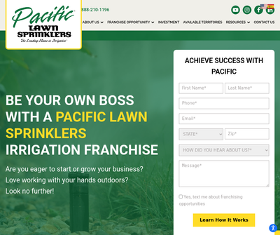 Pacific Lawn Sprinkler Franchise