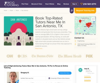 Frog Tutoring San Antonio