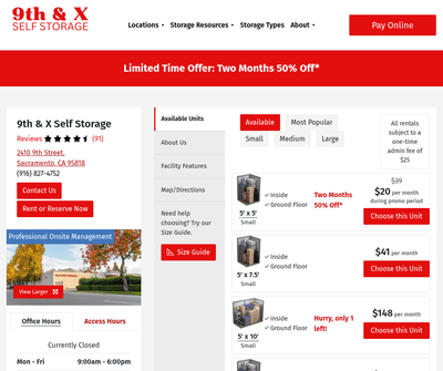 9th & X Self Storage