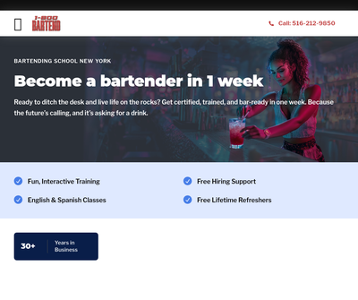 1-800-BARTEND School