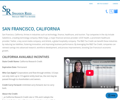 Swanson Reed | Specialist R&D Tax Advisors (San Francisco, CA)