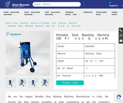 High-quality shot blasting machine manufacturer