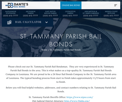 St. Tammany Parish Bail Bonds