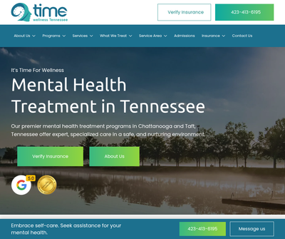 Time Wellness Tennessee – Premier Mental Health Treatment in Chattanooga and Taft