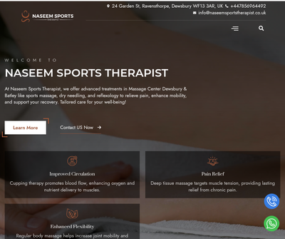 Premium Sports Therapy & Massage in Dewsbury