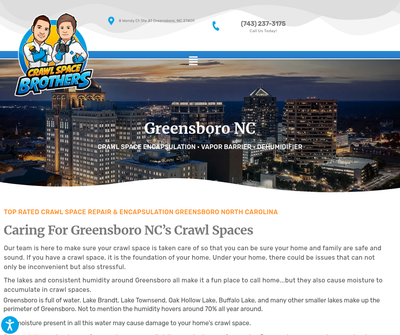 Crawl Space Repair Experts in Greensboro, NC