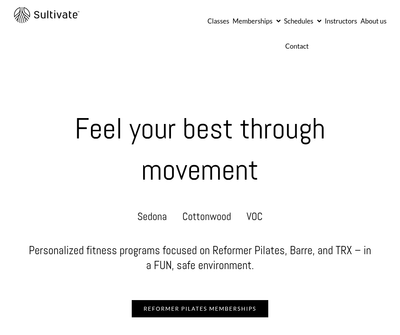 Reformer Pilates, Barre, and TRX Studio in Sedona, Cottonwood, and V.C.