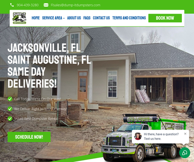 Fast & Affordable Roll-Off Dumpster Rentals in Jacksonville & St. Augustine