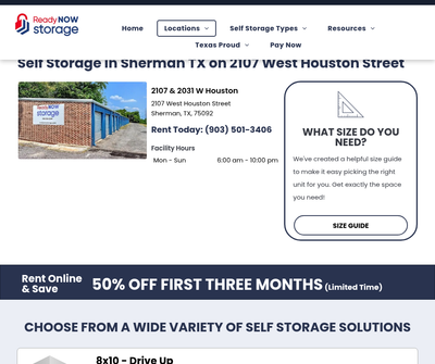 Self Storage in Sherman, TX