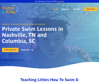 Flutter Kicks Swim Lessons – Columbia