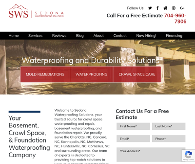 Crawl Space, Foundation, and Basement Waterproofing Charlotte