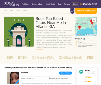 Frog Tutoring Website