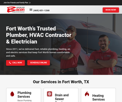 Bacon Plumbing Heating Air Electric