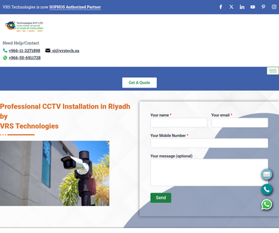 Professional CCTV Camera Installation Services