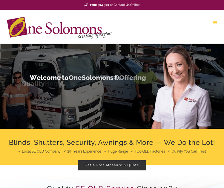 OneSolomons Security Screens, Doors & Blinds | Cleveland