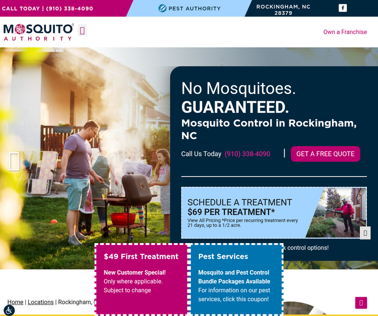 mosquito and tick control rockingham nc