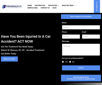 Robert W. Ramsey, DC, PC - Accident Treatment Gresham OR